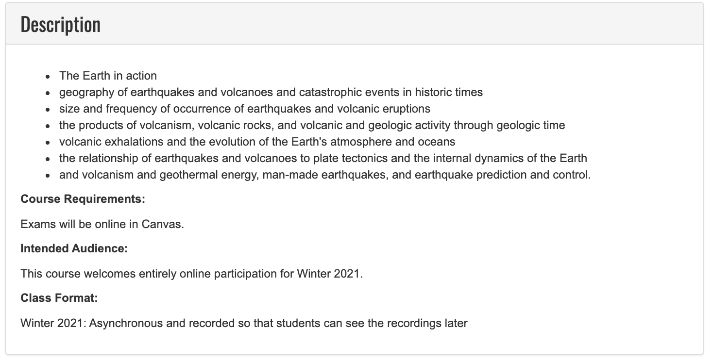 EARTH 107 course description