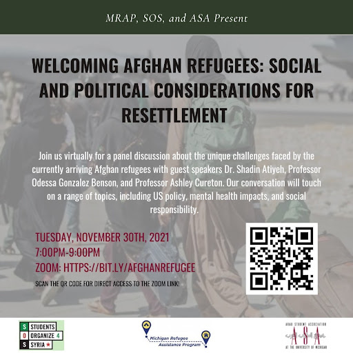 Flier for MRAP’s joint November panel.