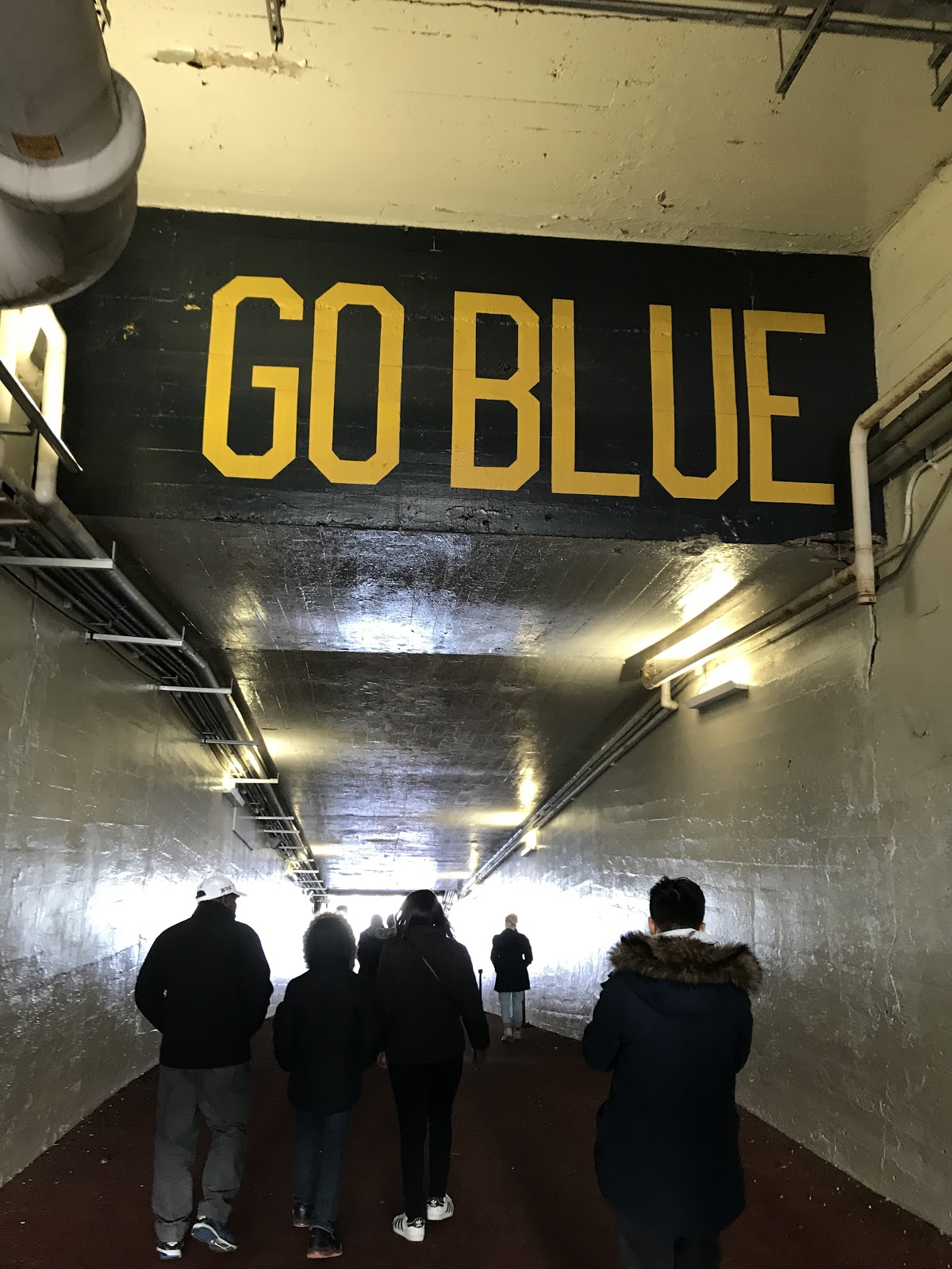 Go Blue sign