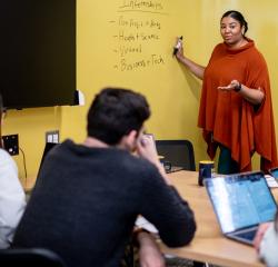 Instructor teaching a class